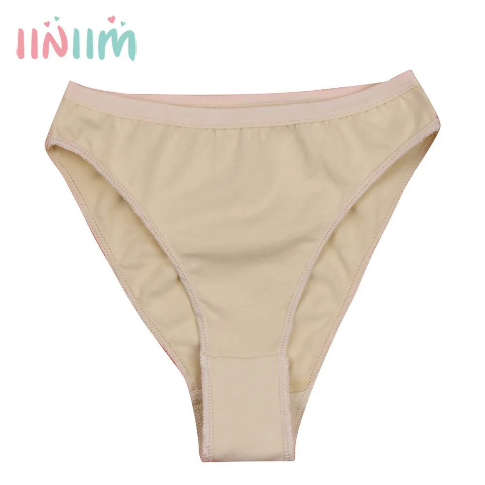 

Skin Color Girls High Leg Cut Briefs Underwear Underpants Ballet Dance Gymnastics Child Dance Panty Knickers Panties Intimates