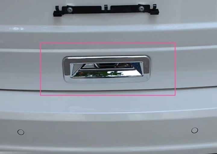 For Ford Edge 2011 2012 ABS Chrome Rear Trunk Door Handle Cover Trim Bowl Car Accessories Stickers W4