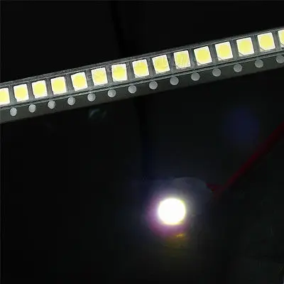 100PCS POWER TOP SMD SMT White PLCC-2 3528 1210 Super Bright Light LED