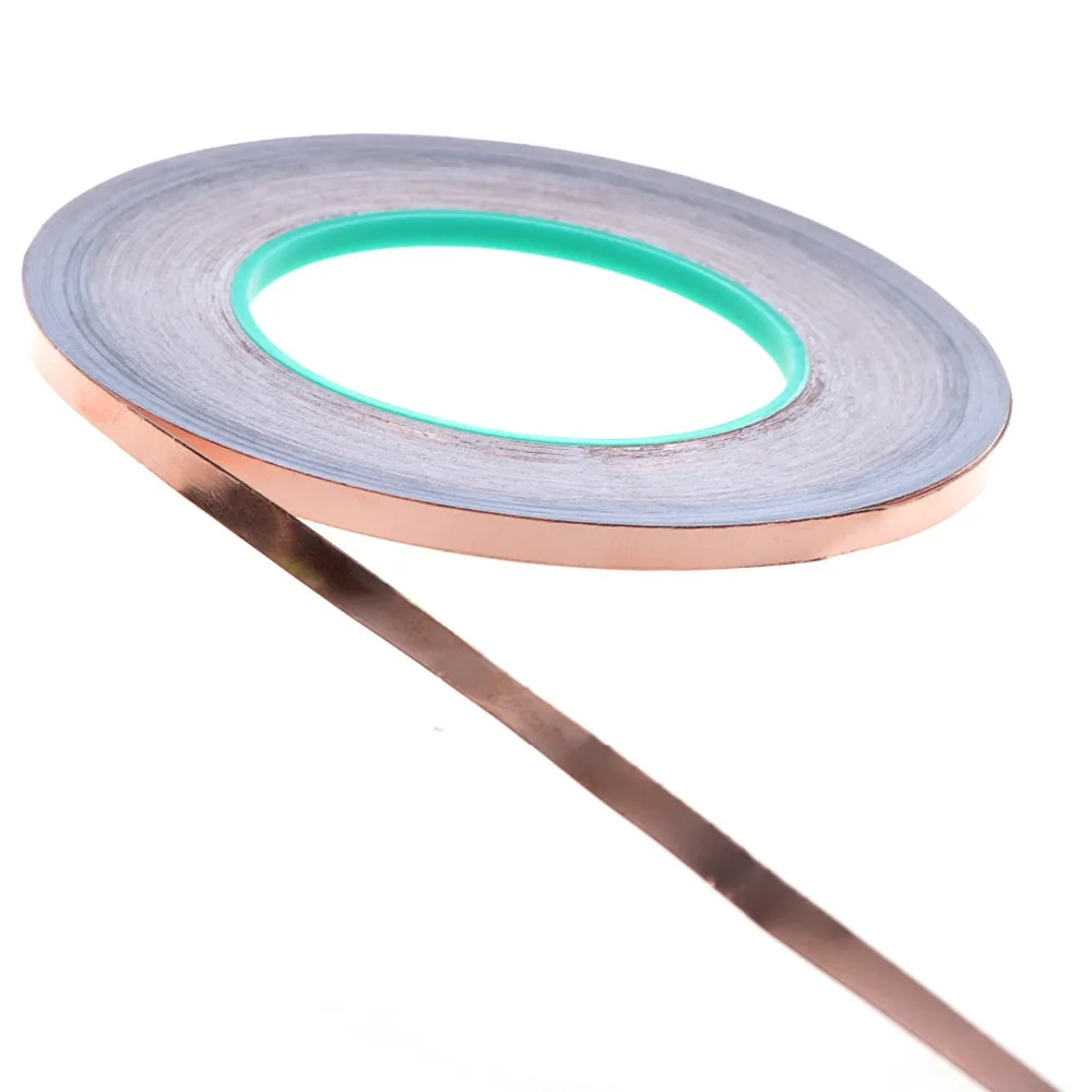 Double Conductive EMI Shielding Copper Foil Tape- 1/4 Inch X 55 Yds.