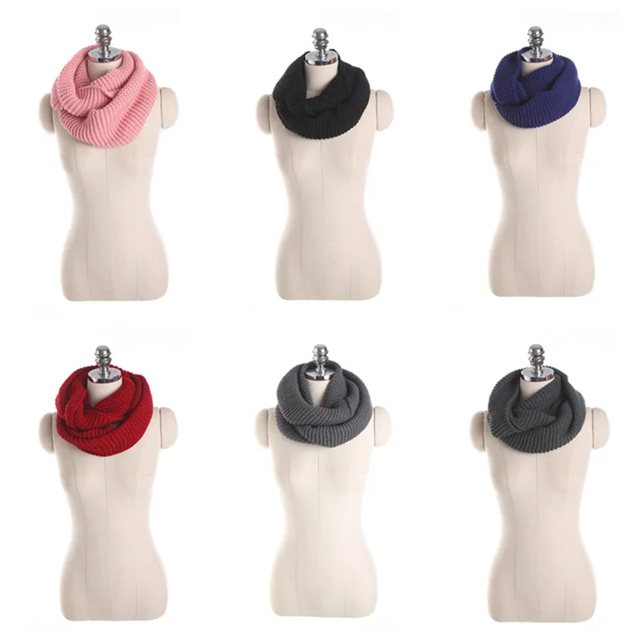 Kobiety luksusowej marki dzianiny szalik komin Lady wiosna szaliki Pure Color Neck Wrap gruby ciepły kołnierz szalik na szelkach Dropshipping