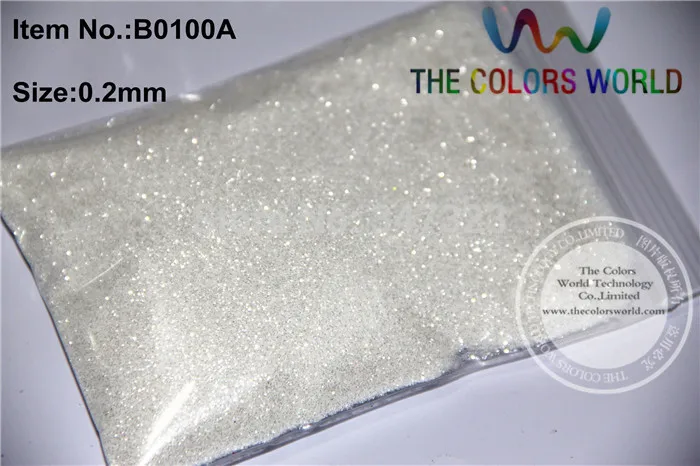 0.2mm  white  with silver light Color Glitter Powder for nail,tatto art decoration DIY  powder