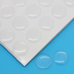 30Pcs Round Resin Epoxy Domes Stickers Cabochons Clear DIY Embellishments Scrapbook Making Finding 14mm