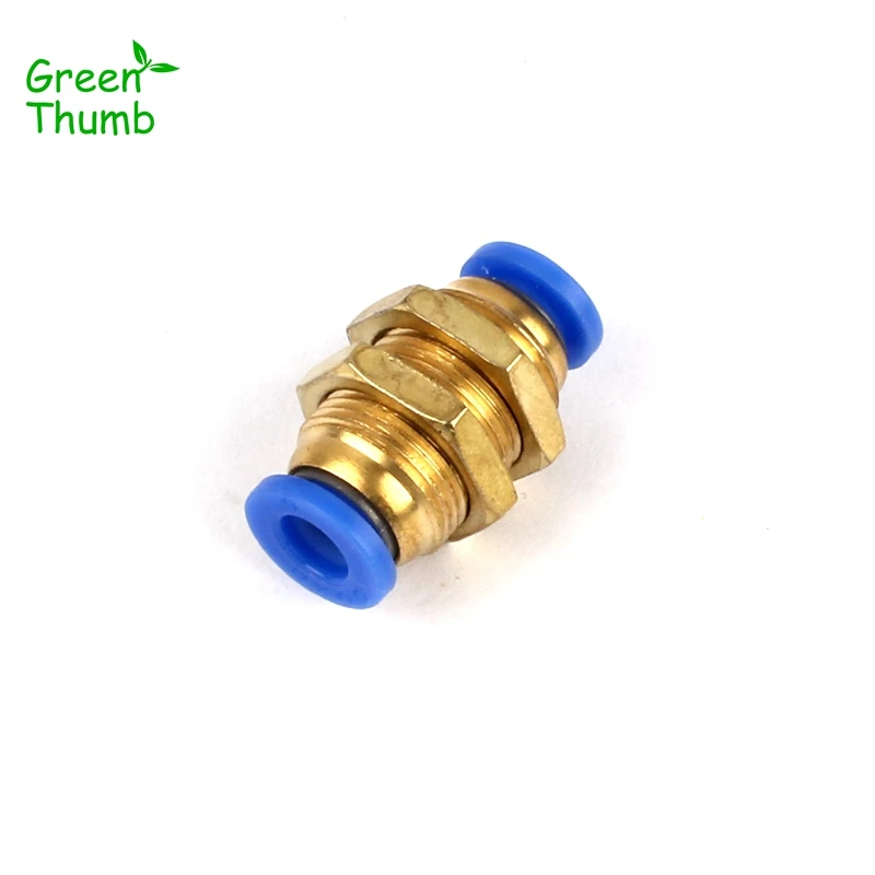 

30pcs Inner Diameter 6mm/8mm Pneumatic Straight Connector Green Thumb Brass Quick Connector Pneumatic Adapters