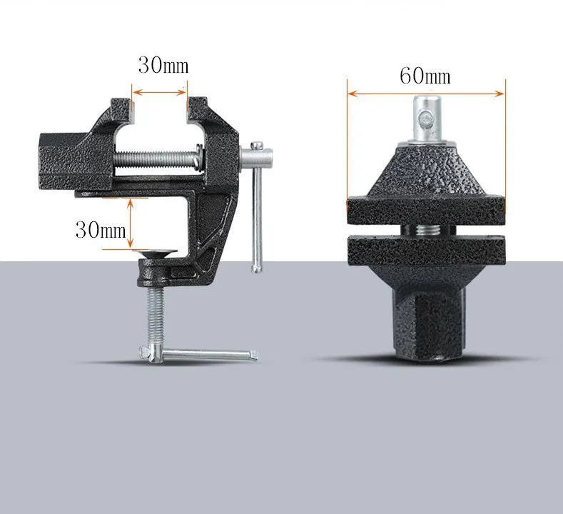 New CarbonSteel Machine Bench Screw Vise Mini Table Vice Bench Clamp Screw Vise for DIY Craft Mould Fixed Repair Tool