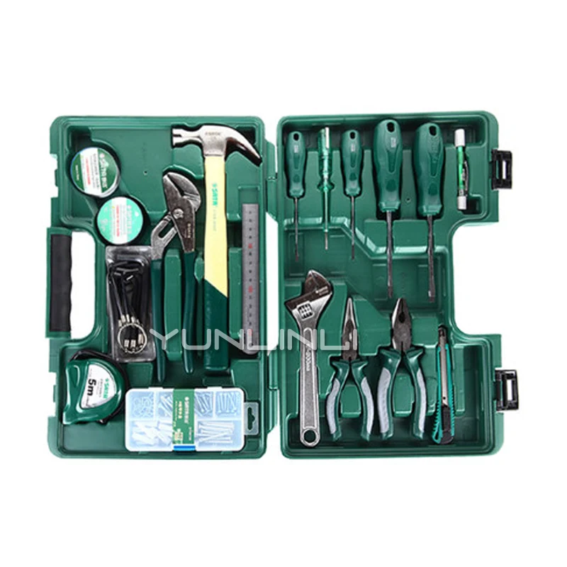 Tool Set 36 Pieces Electrician Home Hardware Toolbox Multi-function Repair Tool DY06503