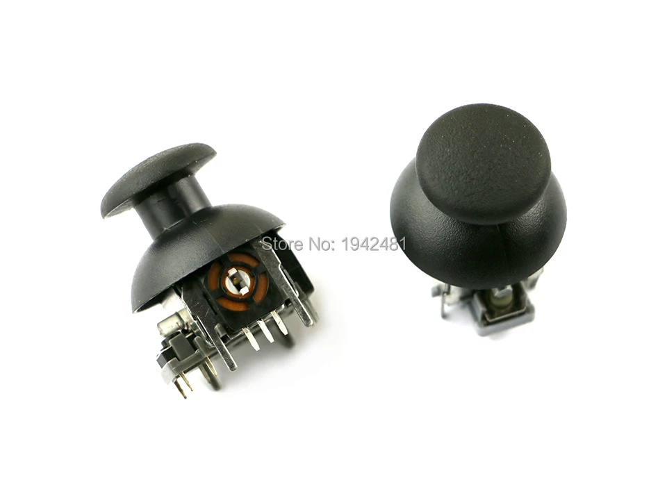 2sets for PS2 Replacement 3D Analog Joystick + 3D Rocker Joystick Cap Shell Mushroom Caps thumbstick caps small hole