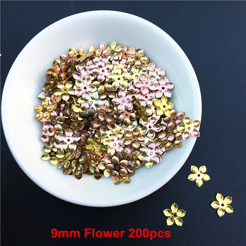 10g/Pack Mixed Flowers Plum Gear Square Clover Shapes Loose Sequins Paillettes Sewing Wedding Craft Women Garments Accessories