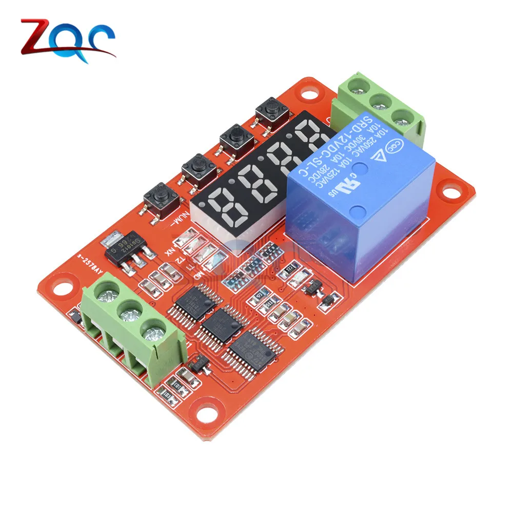 12V DC Multifunction Self-lock Relay PLC Cycle Delay Time Timer Switch Module PLC Home Automation Delay Module
