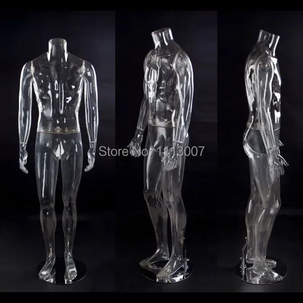 Free Shipping!! High Quality Transparent Male Transparent Mannequin Hot Sale In USA Europe