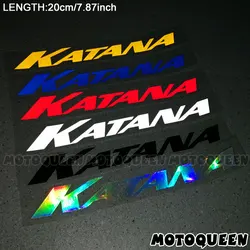 Motorcycle Accessories Decoration Wheels Fairing Helmet Side Tank Pad  Label Stickers Reflective Decals For SUZUKI KATANA