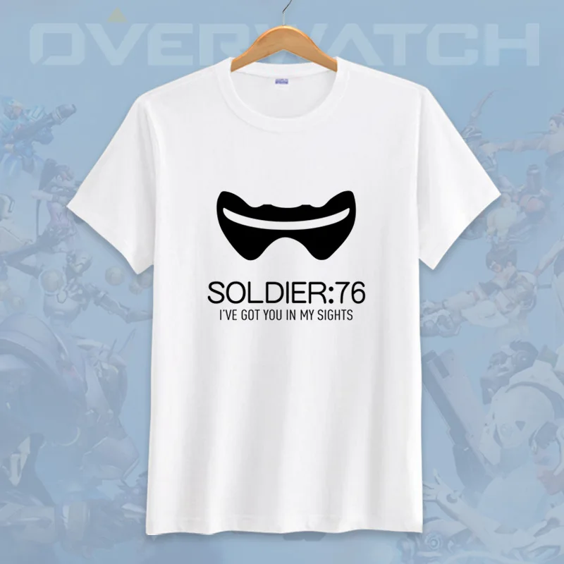 أنيمي لعبة overwatch ثلاثية الأبعاد تي شيرت مطبوع OW D.VA/Tracer/76/Angel جميع أبطال تأثيري تي شيرت الصيف بلايز المحملة عادية قصيرة الأكمام