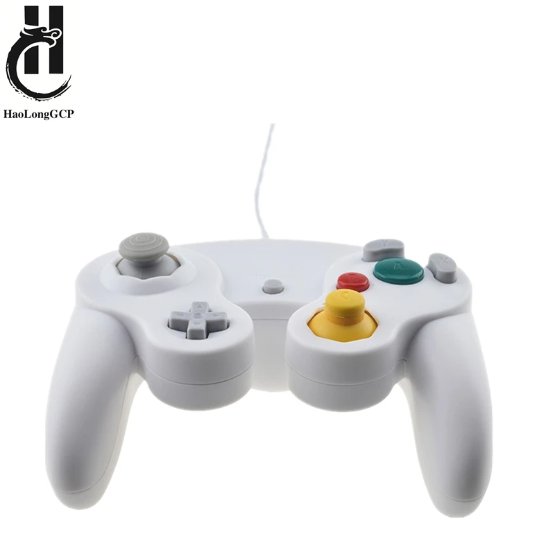 หลายสี Wired Controller สำหรับ Nintendo สำหรับ Gamecube คอนโซลจอยควบคุมเกมสำหรับ N-GC เกมคอนโซลควบคุม