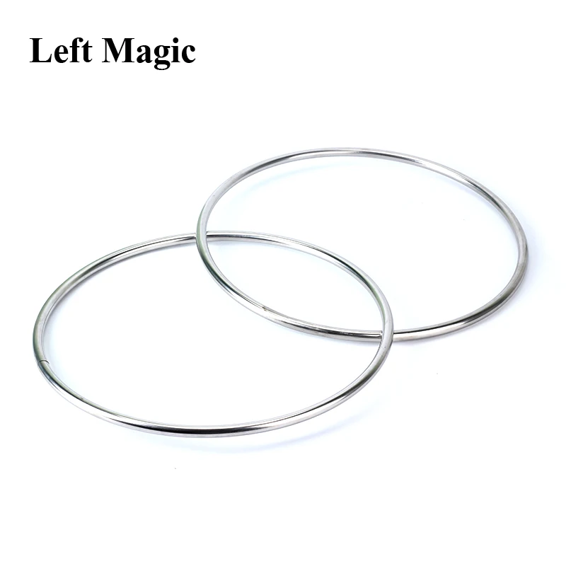 Large Size Magnetic Linking Ring 3 Rings Set (Dia*31cm,Stainless Steel) Magic Tricks Magician Stage Illusion Gimmick Prop Comedy