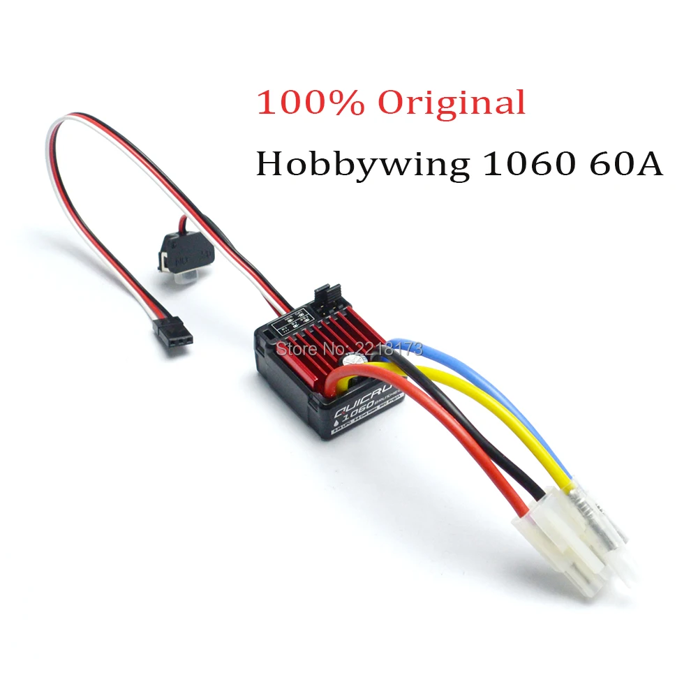 Original HobbyWing QuicRun 1060 60A Brushed Electronic Speed Controller ESC For 1:10 RC Car Waterproof For RC Car