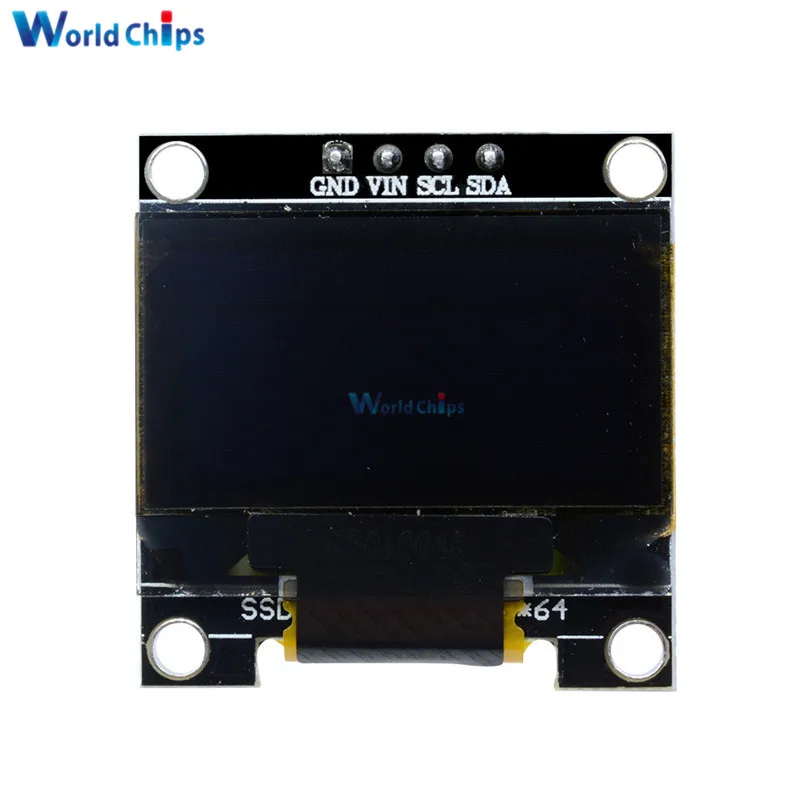 Blauwe Kleur 0.96 Inch 12864 128*64 Oled Lcd-Display Module Controller Driver Board Voor Arduino 0.96 "Iic I2c Communiceren
