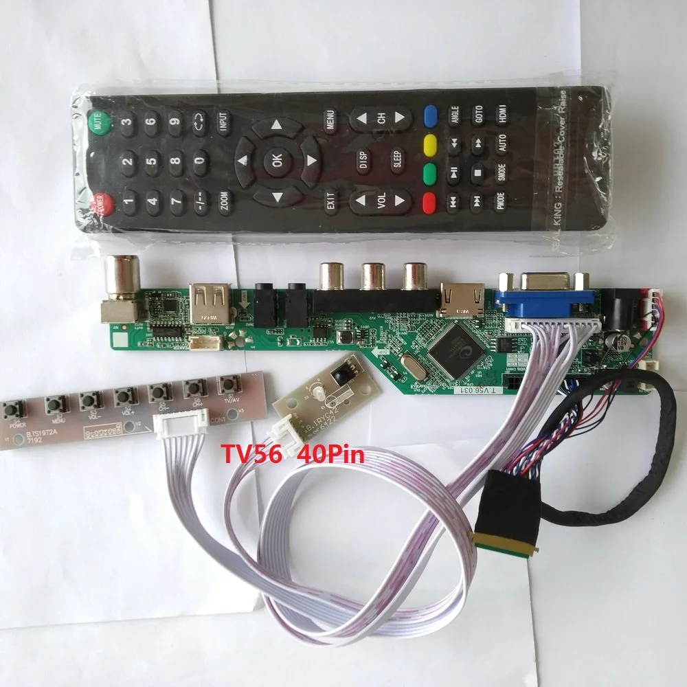 Controller board kit HDMI-compatible for LP156WH4-TLA1 LP156WH4 TV AV 1366X768 40pin 15.6