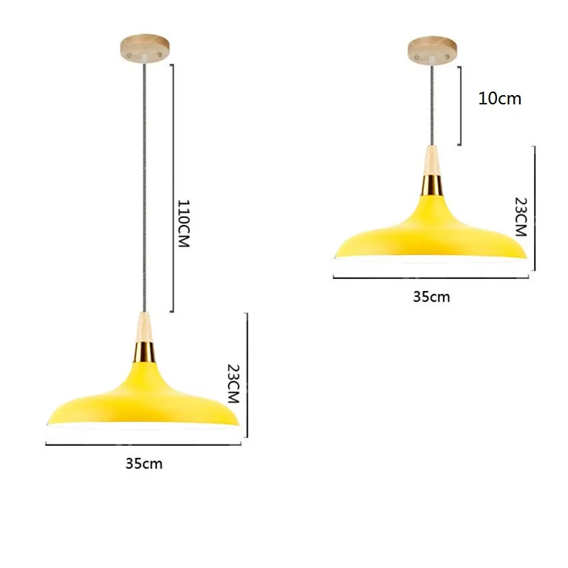 Kitchen Modern Pendant Lights Bedroom Wood Ceiling Lamp Shop Lighting Bar Office Yellow Light Home Indoor Lights Bulb For Free