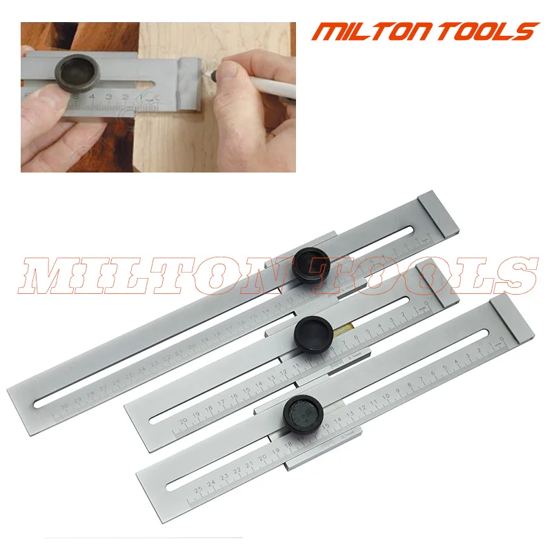 industrial 200mm stainless steel scriber Steel Marking Gauge 0-200MM carbon steel layout tools Steel Woodworking Measuring Tool