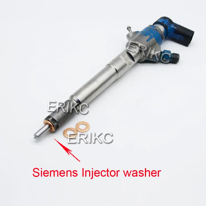 ERIKC 10PCS Nozzle Gasket Ring 2mm Common Rail Injection Copper Washer for Siemens Piezo Injector Heat Shield