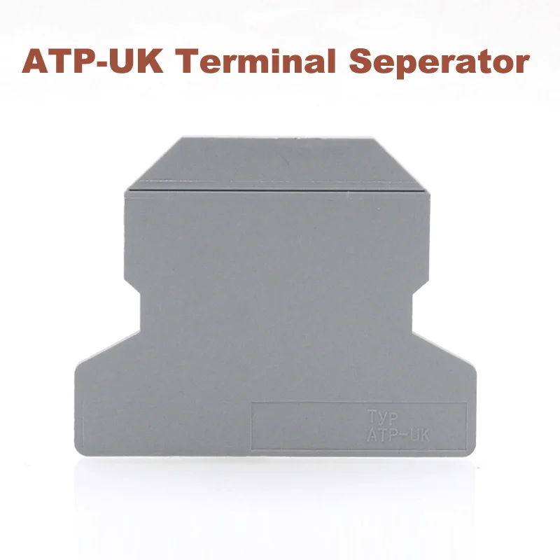 20/50/100Pcs DIN Rail Terminal Block Seperator ATP-UK Bornier Baffle Universal Type Group Partitions Morsettiera UK Accessories