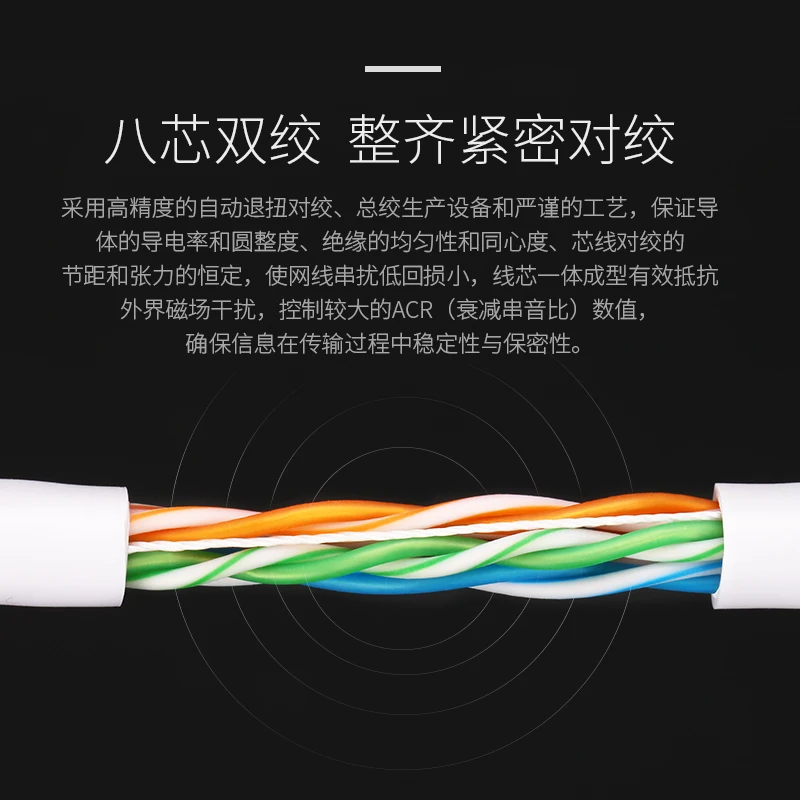 164ft 50m White UTP CAT5e cable OFC copper wire box cable shaft RJ45 network twisted pairs for Engineering 100Mbps Ethernet