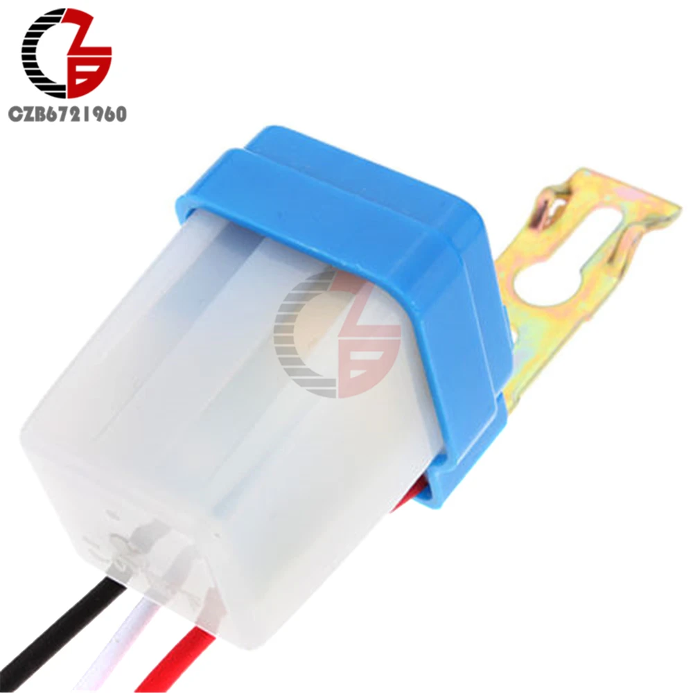 AC 220V DC 12V 24V Switch Automatic Auto On Off Photocell Street Light Switch 10A Photoswitch Sensor Control Light Switch