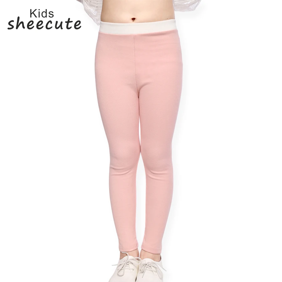 SheeCute Spring Autumn Girls Ankle Length Cotton Thick Fabric Stretch Leggings SCH583