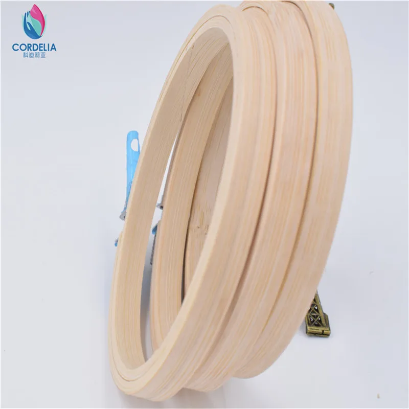 best selling zakka fashion wholesale price 10 pcs 10cm 4.2inch circular cross stitich hoops for ebmroidery bamboo frame as tools