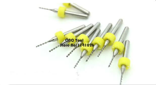 Darmowa wysyłka 10 sztuk 0.3mm-3.0mm Import wiertła z węglika PCB, drukuj płytka drukowana Mini CNC wiertło zestaw, narzędzia do obróbki drewna