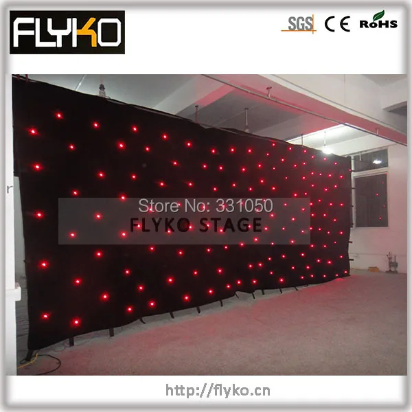 Free shipping 6x2m led cloth curtain decorative electrical panel covers