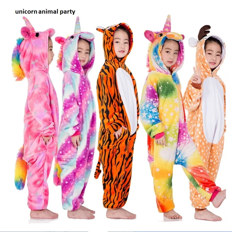 

Kigurumi Unicorn Animals Cosplay Costume Adult Girl kids Unicorn Onesie Flannel Women Anime Jumpsuit Disguise Onepiece hoodie