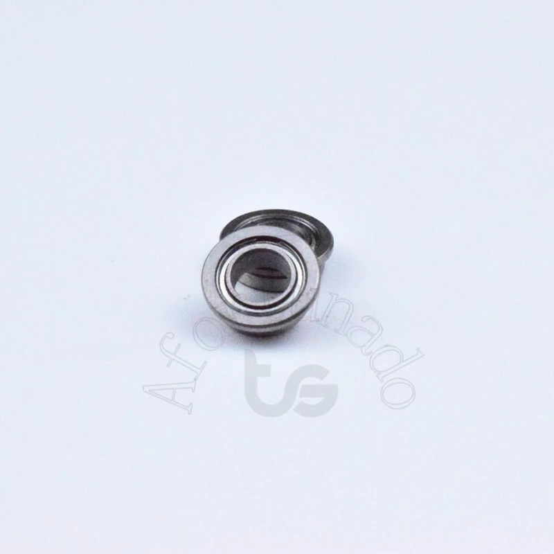 Flange Bearings 10pcs MF74ZZ 4*7(8.2)*2.5(mm) chrome steel Metal Sealed High speed Mechanical equipment parts
