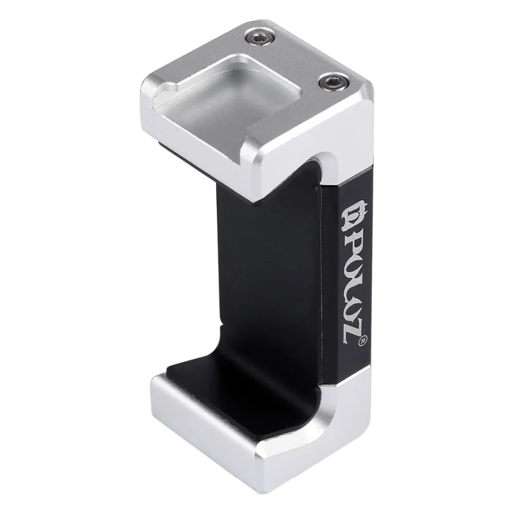 Puluz-liga de alumínio universal suporte do telefone, suporte com sapato frio para iphone/galaxy/huawei/xiaomi/sony/htc/google