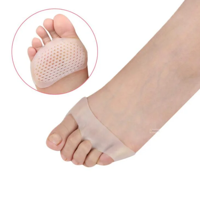 1pair Gel Forefoot Metatarsal Pad Silicon High Heel Othotics Pain Relief Massage Cushion Forefoot Supports Foot Care tools