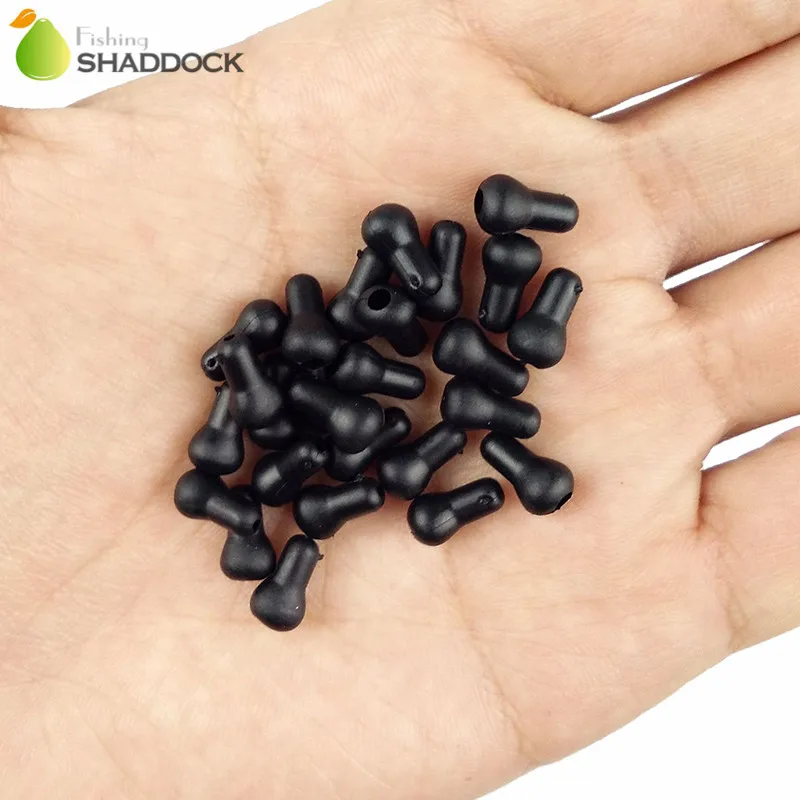 Shaddock Fishing 50Pcs 10mm Round Head Buffer Beads Carp Fishing Tackle Terminal Rigs Fishing Accessories