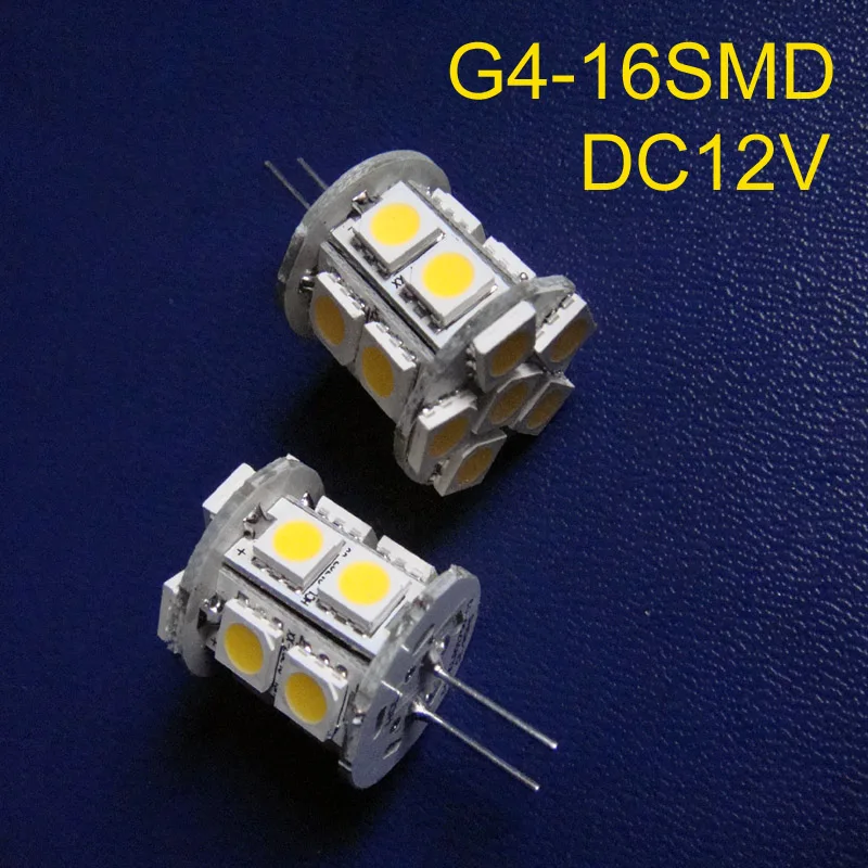 

Высокое качество G4 светодиодные лампы, 16SMD 5050 12vdc Светодиодные G4 лампы (Бесплатная доставка 2 шт./лот)