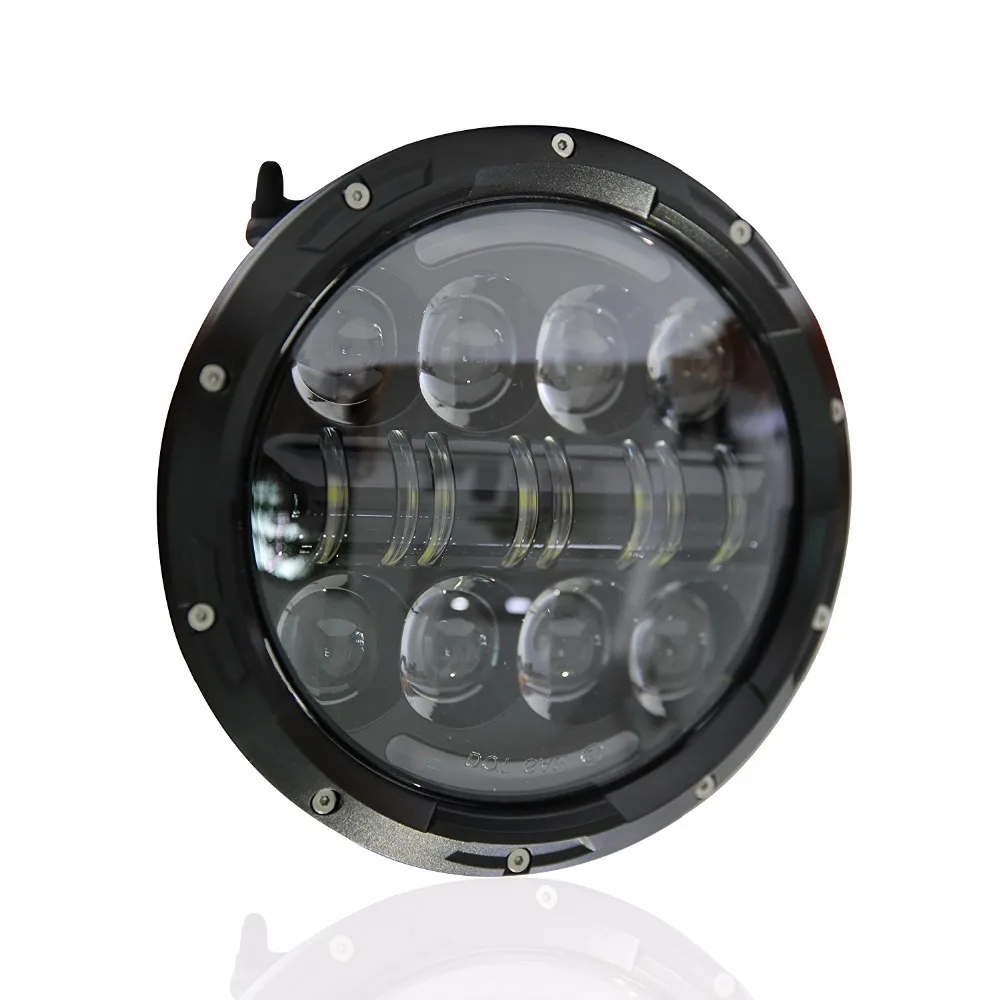 New! 2PCS 7 Inch Led motorcycle Headlight HI/Lo Low Beam 7'' Round Lamp white DRL and Turn Signal For Jeep Wrangler