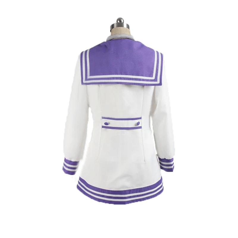 Mk2 Nepgear Purple Sister Cosplay Anime Costume with socks Lolita Party Dress White Purple Uniform 110