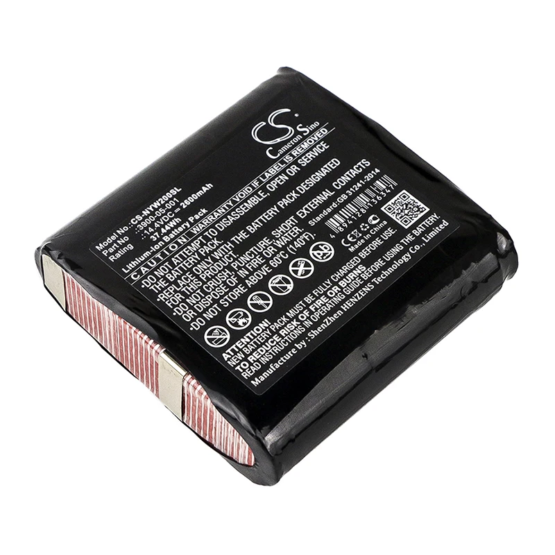 Cameron Sino 2600mah 배터리, NOYES W2003M 3900-05-001 배터리용