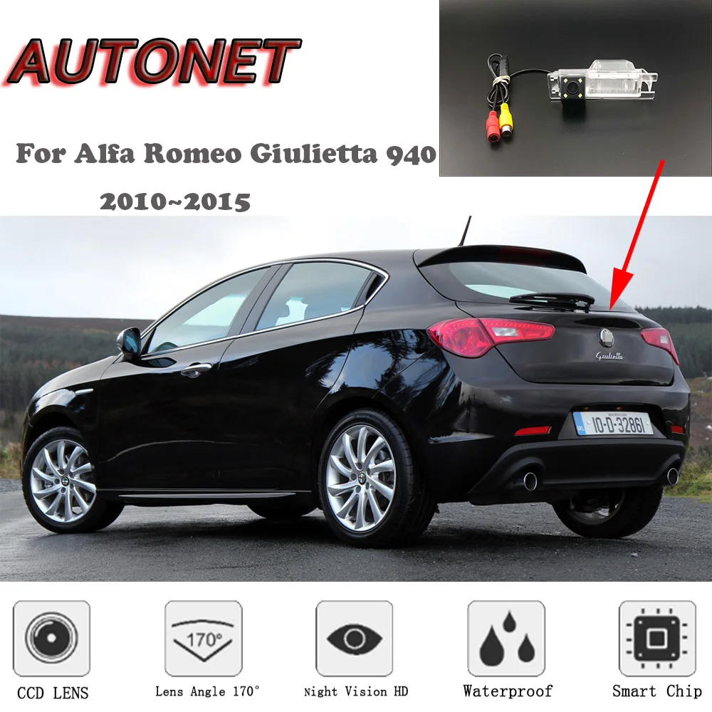 

AUTONET HD Night Vision Backup Rear View camera For Alfa Romeo Giulietta 940 2010~2015 /RCA Standard /Parking Camera