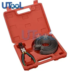 Piston Ring Compressor Cylinder Installer Ratchet Pliers 13pcs bands Tool Set 62~145mm
