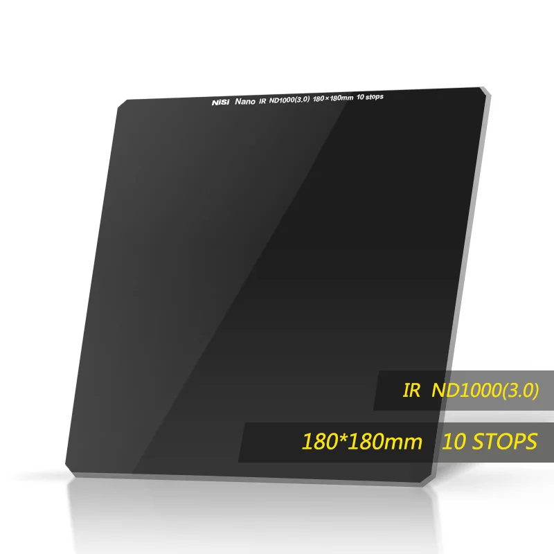NiSi 180*180 ミリメートル Nd1000 フィルター正方形フィルター両面マルチコーティングナノ IR ND フィルター光学ガラス