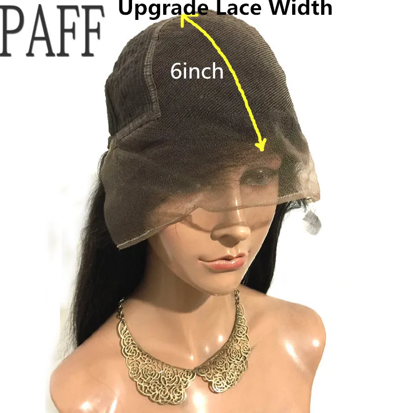 PAFF-Peluca de cabello humano ondulado de 13x6, postizo de encaje Frontal profundo, brasileño, prearrancado, pelo de bebé