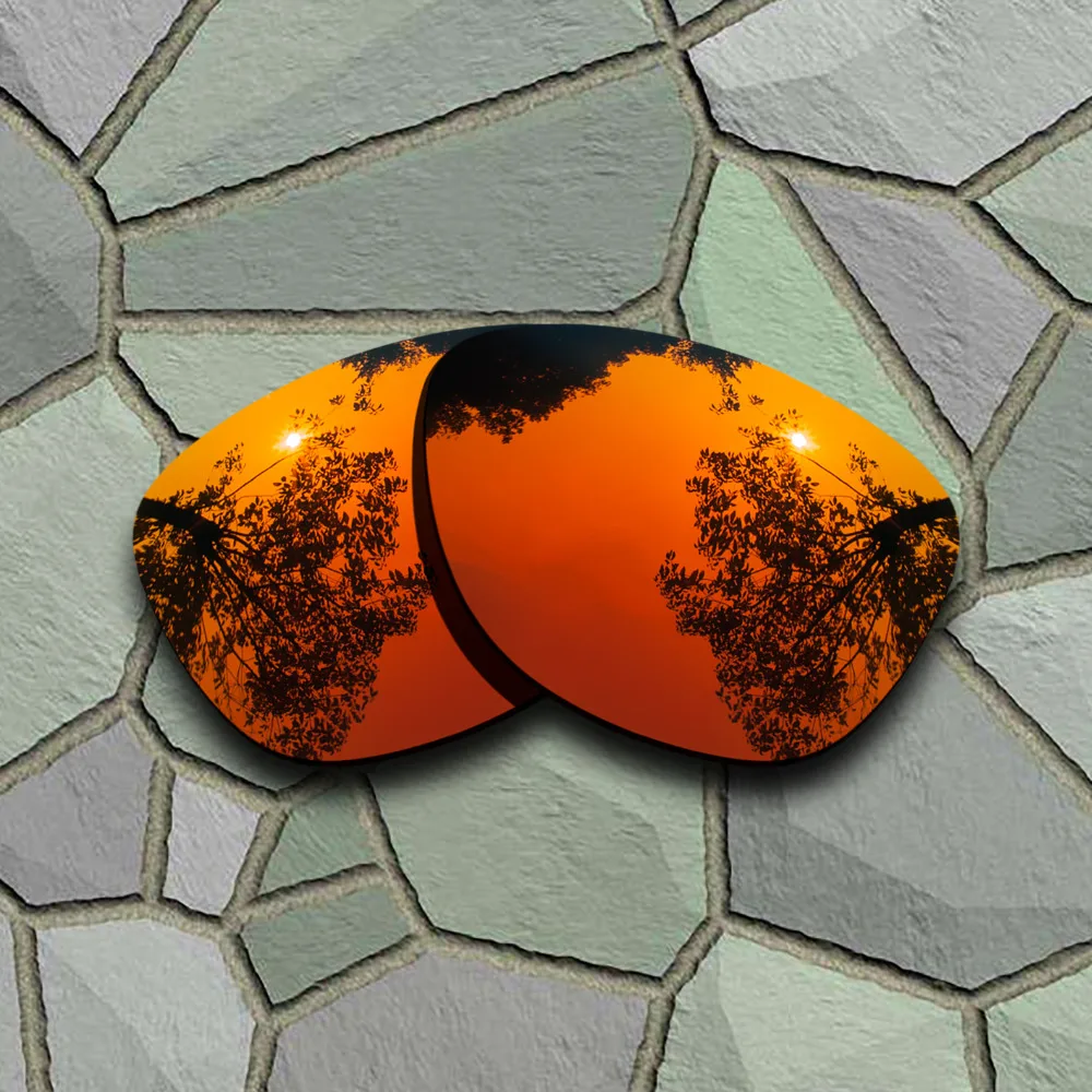 Red Orange Sunglasses Polarized Replacement Lenses for Oakley Moonlighter