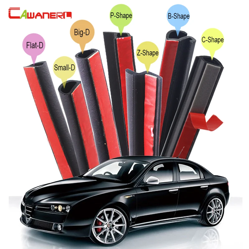 

Cawanerl Car Seal Strip Kit Weatherstrip Sound Insulation Auto Rubber Sealing Seal Edge Trim For Alfa Romeo 159 166