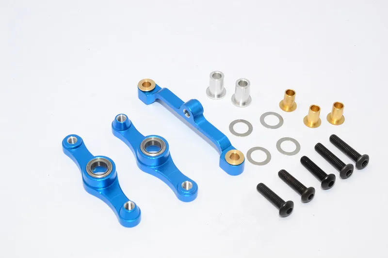 TAMIYA TT-01&TT01D&TT01E ALLOY STEERING ASSEMBLY WITH SHIMS+COLLARS+SCREWS-1 SET #TT048