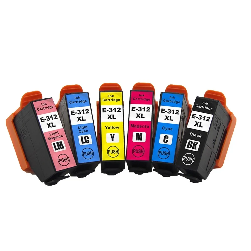 

6pack Compatible ink Cartridges 312 312XL E-312XL T-312XL For Expression Photo XP-8500 Photo HD XP-15000