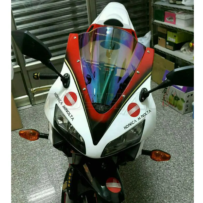 Motorcycle Double Bubble Windshield WindScreen Screen For 2003 - 2004 Honda CBR600RR CBR 600 RR F5 03 04 Black Iridium