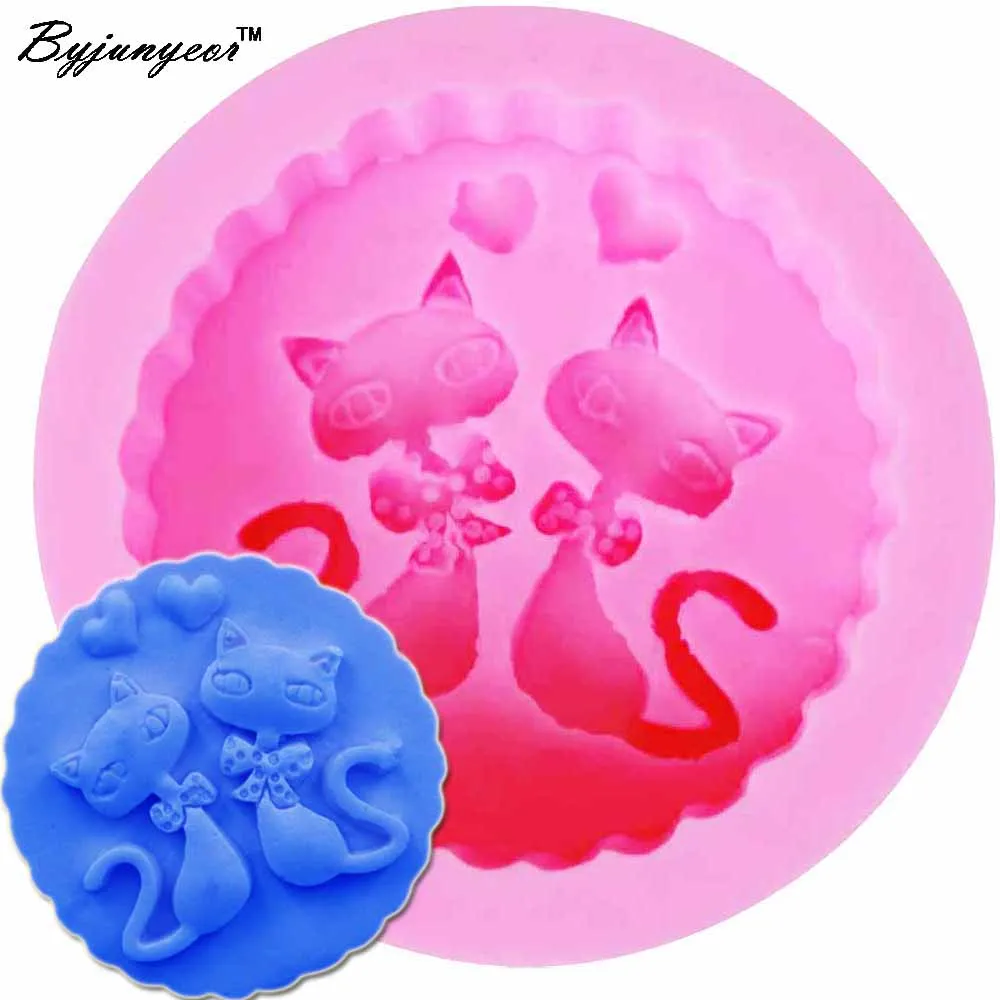 New Cat Craft 3D Candle Soy Wax Mould Scented Soap Handmade Silicone Mold Plaster Resin Clay Diy Craft Home Decoraion m930